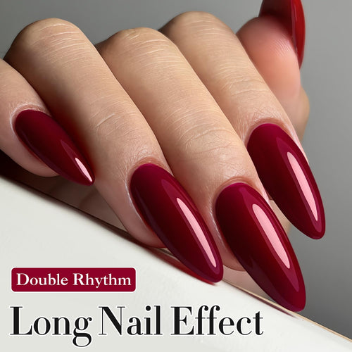 15ML Gel Nail Polish Pure Sheer Same Color Same Bottle Soak Off Gel Polish Art Manicure Salon DIY at Home for Women (Burgundy-A1129)
